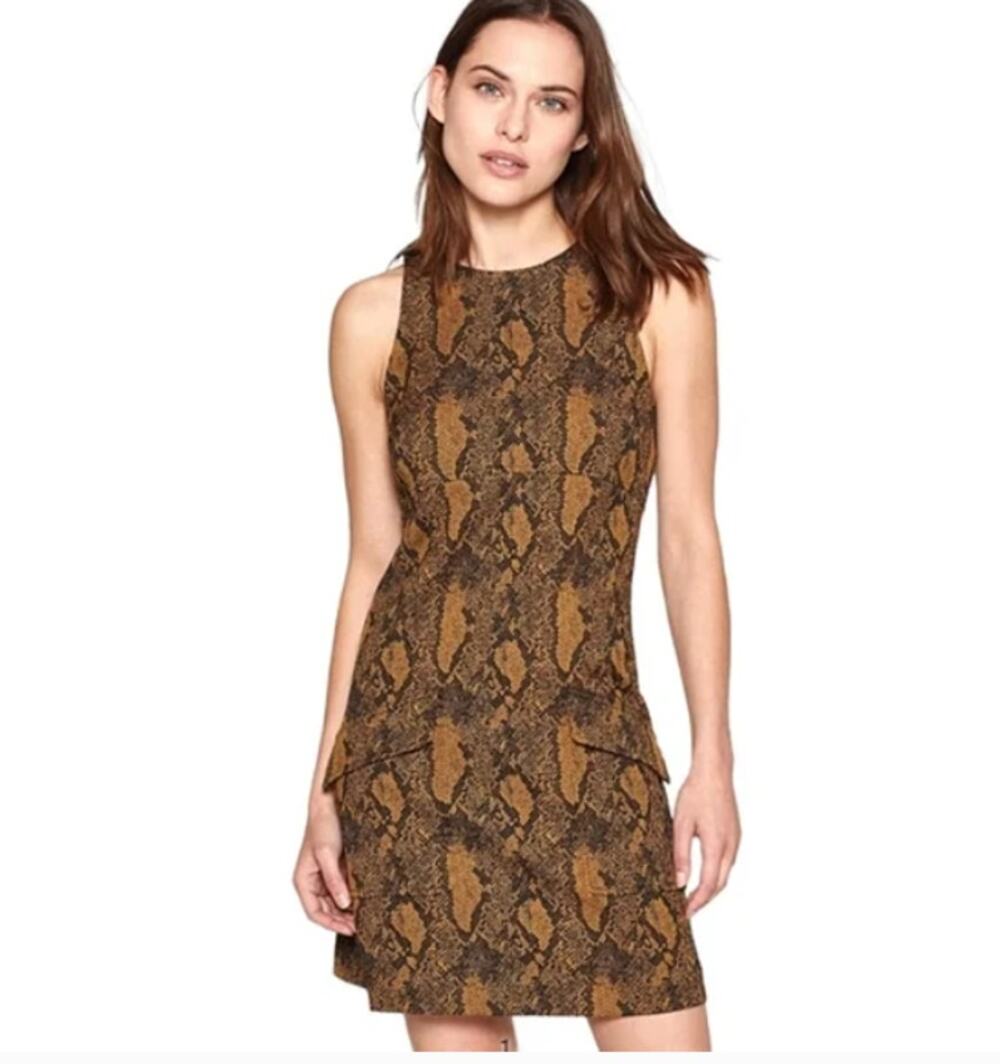 Joie Snake Print Sheath Dress - Size Medium